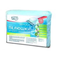 Magic Pet (Меджик Пет) Пелюшки з деревним вугіллям для тварин 60*60 см 15 шт.
