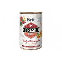 Вологий корм для собак Brit Fresh (Брит Фреш) Beef & Pumpkin 6шт*400 г з яловичиною та гарбузом (консерва)