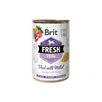 Вологий корм для собак Brit Fresh (Брит Фреш) Veal & Millet 400 г з телятиною та пшоном (консерва)