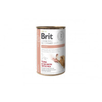 Вологий корм для собак Brit VetDiets Dog Renal з хронічною нирковою недостатністю 400 г (тунець, лосось та горошек)
