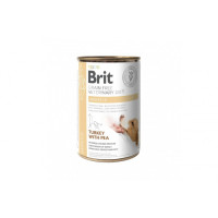 Влажный корм для собак Brit VetDiets Dog Hepatiс с заболеванием печени, 6шт*400 г (индейка и горошек)