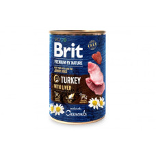 Вологий корм для собак Brit Premium (Брит Преміум) by Nature 800 г індичатина з индюшиной печінкою (консерва)