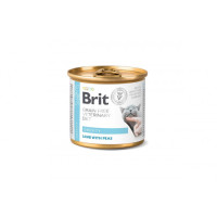 Вологий корм для котів при ожирінні та надмірній вазі Brit VetDiets Obesity  6шт*200 г (ягня та горох)