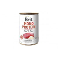 Вологий корм для собак Brit (Брит) Mono Protein (Моно Протеїн) Dog 400 г з яловичиною і темним рисом (консерва)