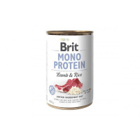 Вологий корм для собак Brit (Брит) Mono Protein (Моно Протеін) Dog 400 г з ягням і темним рисом (консерва)