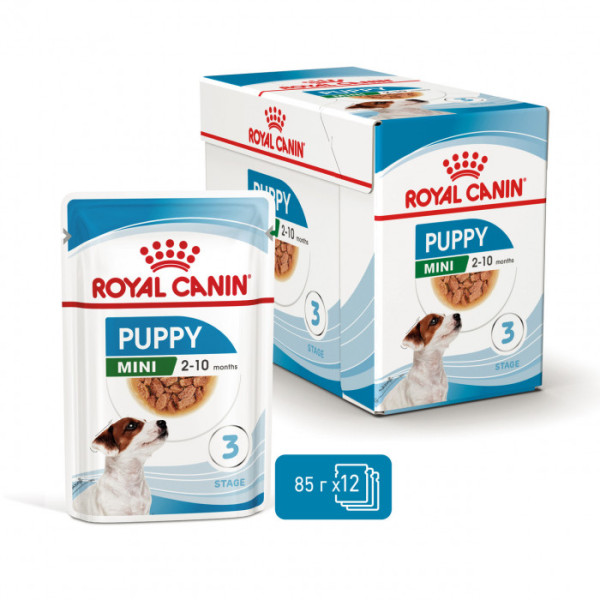 Акція! Вологий корм для цуценят ROYAL CANIN MINI PUPPY 0.085г 8+4