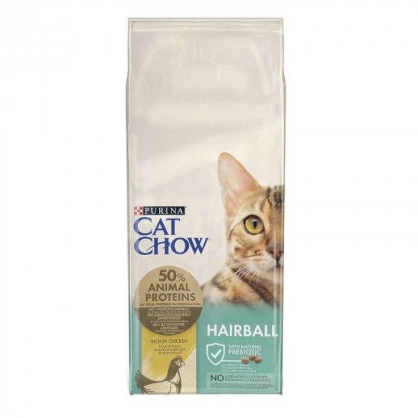 Сухий корм Purina Cat Chow Кет Чау Hairball Control для котів із контролем утворення грудок шерсті 1.5 кг