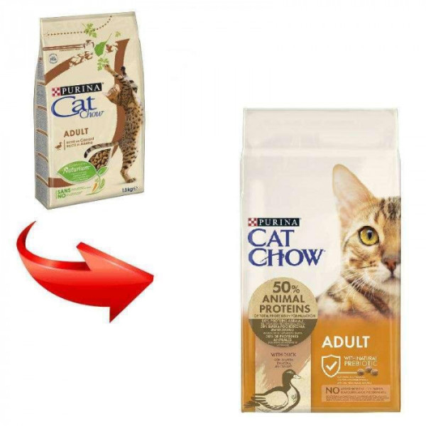 Сухий корм Purina Cat Chow (Кет Чау) Adult Duck для кішок з качкою 1.5 кг