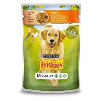 Вологий Корм Purina Friskies для собак, з яловичиною та картоплею 100 г*20 шт