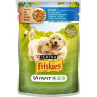 Влажный Корм Purina Friskies Junior для щенков, с курицей и картофелем 100г*20шт