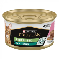 Purina Pro Plan Sterilised консервы для стерилизованных кошек, с лососем та тунцом 85г*24шт