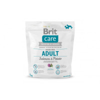 Сухой гипоаллергенный корм для собак весом до 25 кг Brit Care (Брит Кеа) GF Adult Salmon & Potato 1 кг с лососем и картофелем