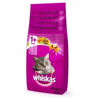 Сухой корм для кошек Whiskas вкусные подушечки с говядиной 14 кг