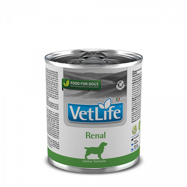 Вологий корм Farmina Vet Life Renal для собак, для підтримки функції нирок, 300 г*6 шт