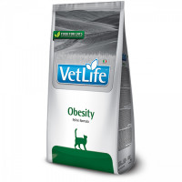 Сухой корм Farmina Vet Life Obesity для кошек, диетическое питание для снижения лишнего веса, 400 г