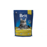 Сухий корм для дорослих котів Brit Premium (Брит Преміум) Cat Adult Salmon 300 г з лососем