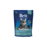 Сухий корм для котів з чутливим травленням Brit Premium (Брит Преміум) Cat Sensitive 300 г з ягням