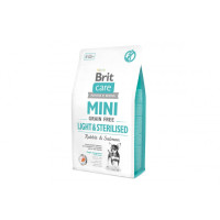 Сухий корм для собак Brit Care Grain Free Mini Light & Sterilised 2 кг - кролик і лосось