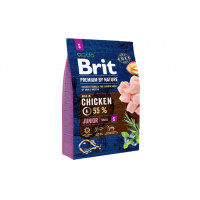 Сухий корм для цуценят дрібних порід Brit Premium Dog Junior S 3 кг з куркою