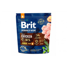 Сухий корм для цуценят середніх порід Brit Premium Dog Junior M 1 кг з куркою