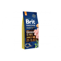 Сухий корм для цуценят середніх порід Brit Premium Junior M 15 кг (курка)