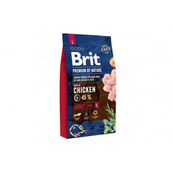 Сухий корм для собак Brit Premium Dog Adult L 8 кг - курка