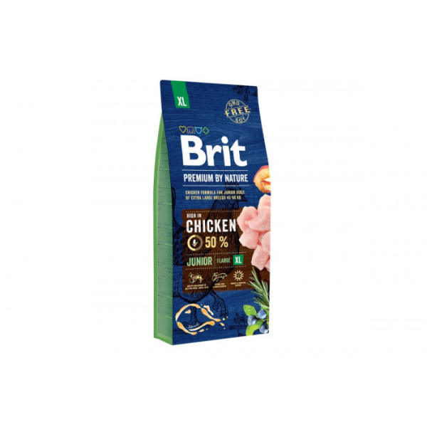 Сухий корм для цуценят гігантських порід Brit Premium Junior XL 15 кг (курка)