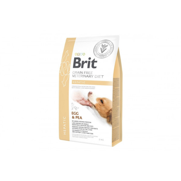 Сухий корм для собак під час хвороб печінки Brit Veterinary Diet Dog Hepatic 2 кг
