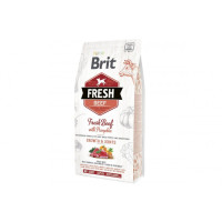 Сухий гіпоалергенний корм для цуценят великих порід Brit Fresh (Брит Фреш) Beef & Pumpkin Puppy Large 2,5 кг зі свіжою яловичиною та гарбузом