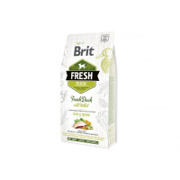 Сухий гіпоалергенний корм для собак з підвищеною активністю Brit Fresh (Брит Фреш) Duck & Millet Active Run & Work 2,5 кг зі свіжої качкою та пшоном