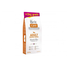 Сухий корм для собак середніх порід Brit Care Adult Medium Breed Lamb & Rice з ягням та рисом, 12+2 кг