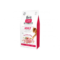 Сухий гіпоалергенний корм для активних і вуличних котів Brit Care Cat (Брит Кеа) GF Adult Activity Support, 7 кг з м'ясом курки та індички