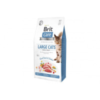 Сухий гіпоалергенний корм для великих порід котів Brit Care (Брит Кеа) Cat GF Large cats Power & Vitality 7кг з качкою і куркою