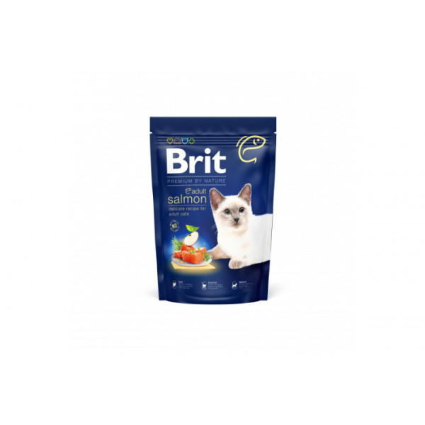 Сухий корм для котів Brit Premium by Nature Cat Adult Salmon з лососем 1,5 кг