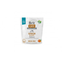 Корм для стареющих собак Brit Care Dog Grain-free Senior & Light Salmon беззерновой с лососем, 1 кг
