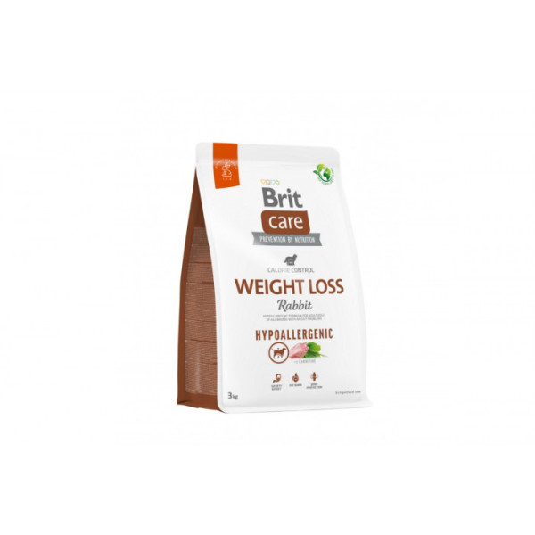 Корм для собак із зайвою вагою Brit Care Dog Hypoallergenic Weight Loss гіпоалергенний з кроликом, 3 кг