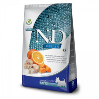 Сухий беззерновий корм Farmina N&D Ocean Adult Mini для дорослих собак дрібних порід із тріскою 800 г