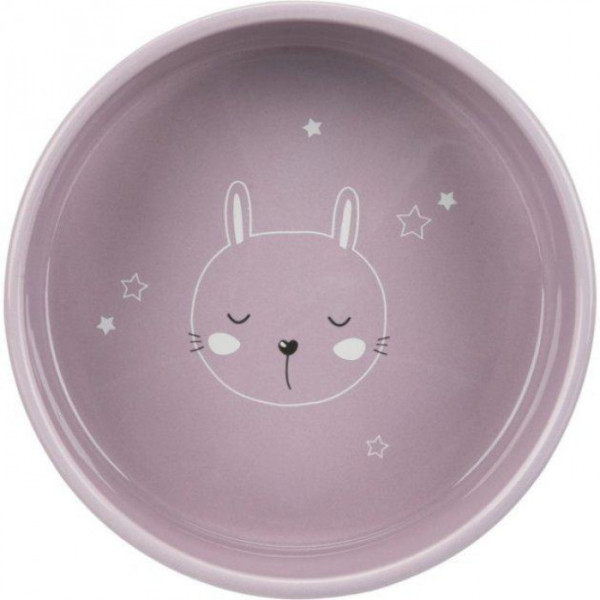 Миска керамічна для цуценят Trixie "Junior" 0,8 л/16 см бузковий
