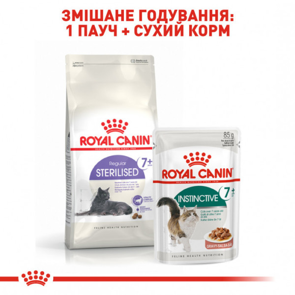 Корм для дорослих стерилізованих котів ROYAL CANIN STERILISED 7+ 400 г