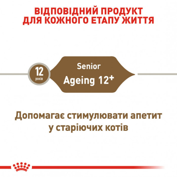 Корм для зрілих домашніх котів ROYAL CANIN AGEING 12+  2 кг