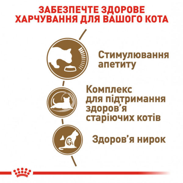 Корм для зрілих домашніх котів ROYAL CANIN AGEING 12+  2 кг