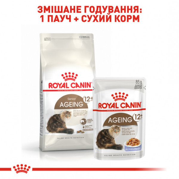 Корм для зрілих домашніх котів ROYAL CANIN AGEING 12+  2 кг