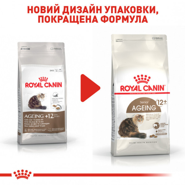 Корм для зрілих домашніх котів ROYAL CANIN AGEING 12+  2 кг