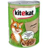 Вологий корм для котів Kitekat з качкою в жолуді 400гр*12шт