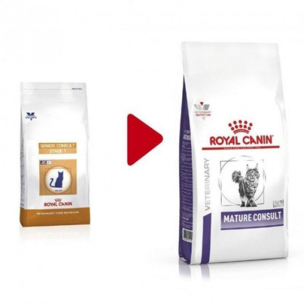 Акція! Royal Canin Mature Consult корм для котів і кішок віком від 7 років 3.5 кг+12 паучів в подарунок!