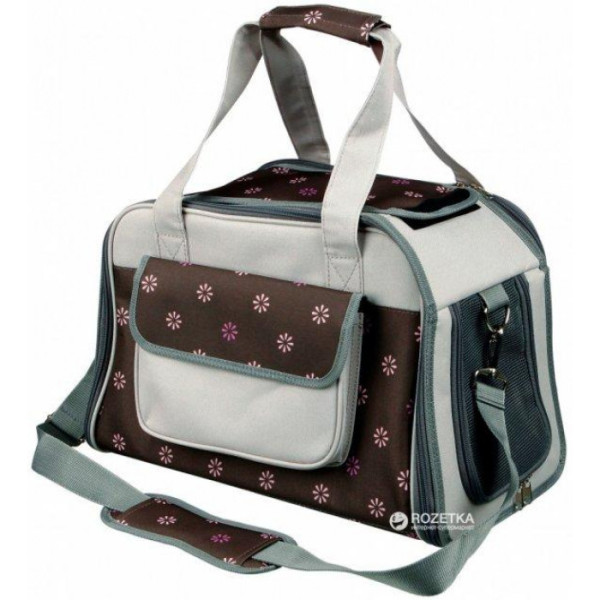 Сумка-переноска для собак і кішок Trixie Libby Carrier 25 х 27 x 42 см до 7 кг Коричнева із сірим