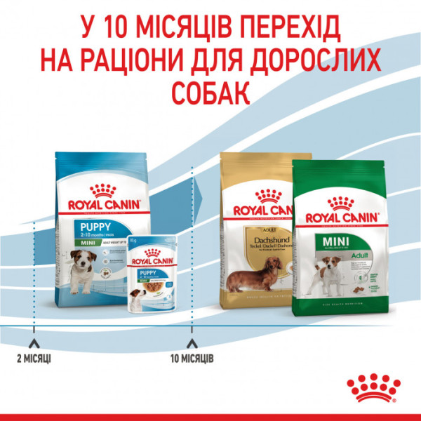 Корм для цуценят ROYAL CANIN MINI PUPPY 2 кг +контейнер!