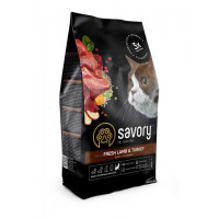 Сухой корм для кошек Savory Adult Cat Sensitive Digestion Fresh 400 г - ягненок и индейка