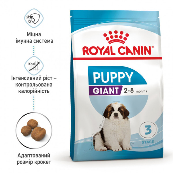 Корм для цуценят ROYAL CANIN GIANT PUPPY 15 кг