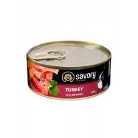 Вологий корм Savory для дорослих собак з індичкою 6шт*100 г